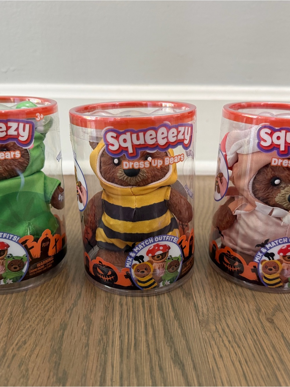 NEW 3X Target Squeezy Dress Up Bears